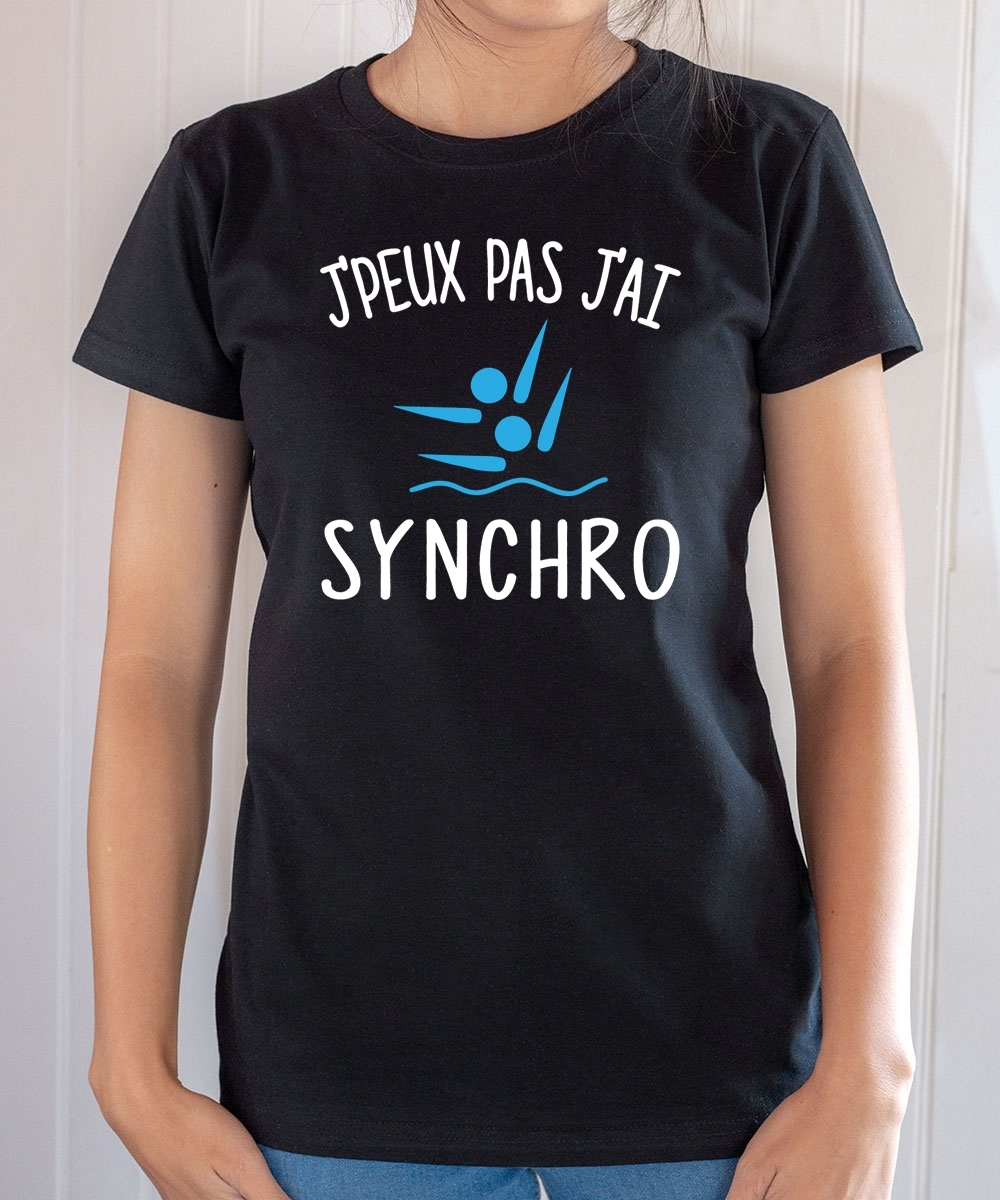 T Shirt Humoristique J Peux Pas J Ai Synchro