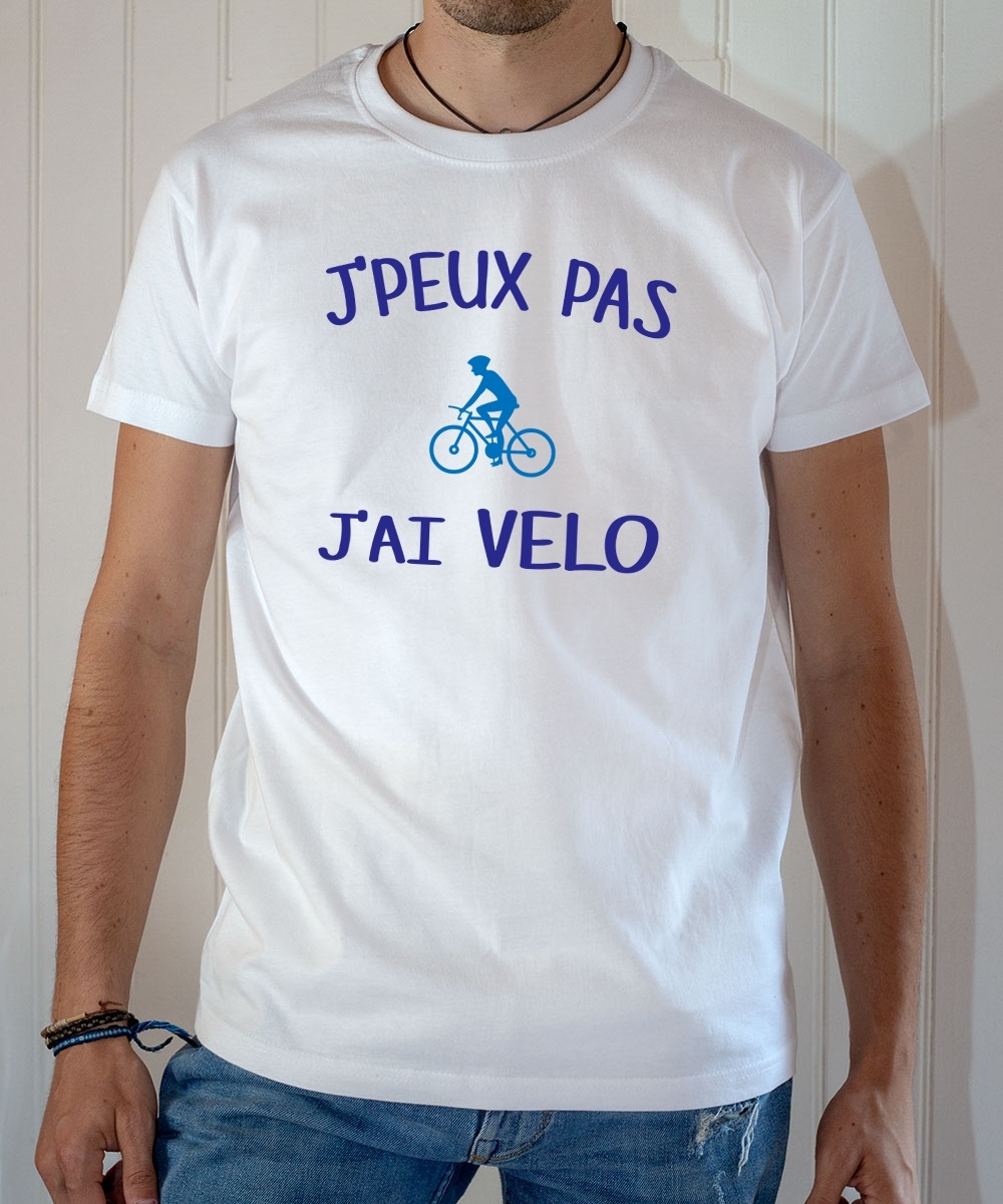 T shirt Humour J peux pas j ai vélo