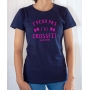 T-shirt Humour : J'peux pas j'ai crossfit - Tee-shirt bleu