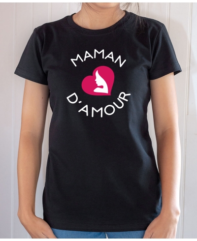 Tee-shirt Famille : Maman d'amour