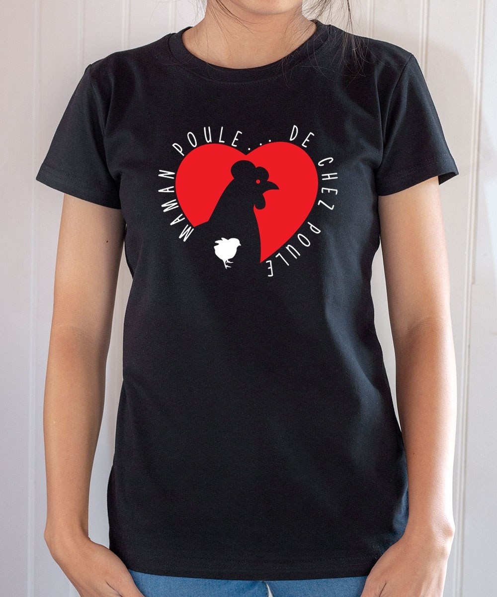 Tee-shirt Famille : Maman poule