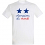 T-shirt Champions du monde 2 étoiles équipe France football 2018 - Tee-shirt blanc