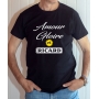 T-shirt humour : Amour Gloire et Ricard - Tee-shirt homme noir