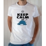 T-shirt Pokémon Humour : Keep Calm and Sleep (Ronflex / Snorlax) - Tee-shirt blanc homme