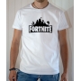 T-shirt Jeux Vidéo : Logo Fortnite - Tee-shirt homme blanc