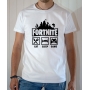 T-shirt Jeux Vidéo Fortnite : Eat Sleep Game - Tee-shirt homme blanc