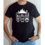 T-shirt Jeux Vidéo Fortnite : Eat Sleep Game - Tee-shirt homme noir