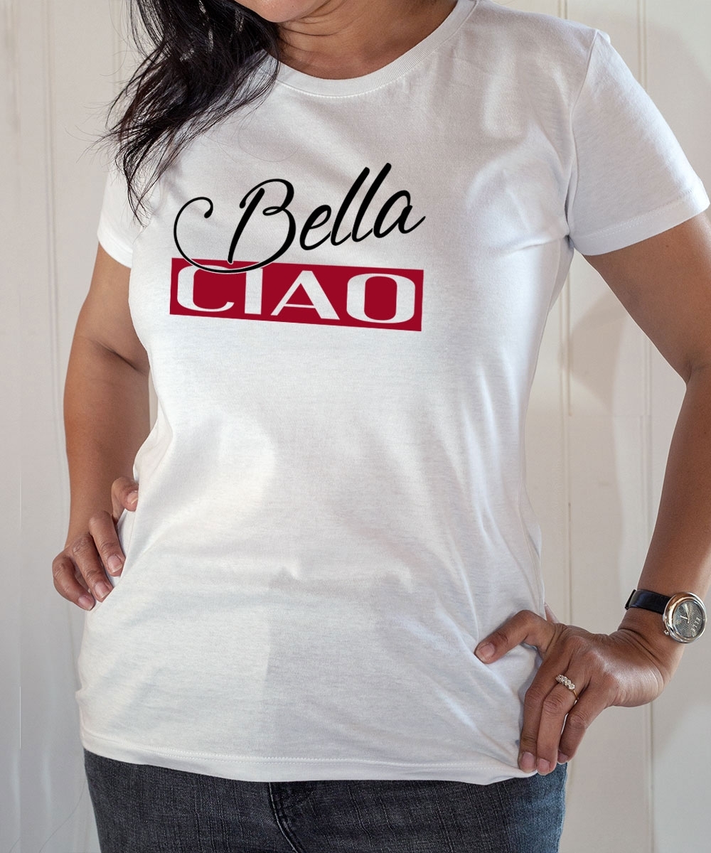 T-shirt série Casa de Papal : Bella Ciao - Tee-shirt femme blanc