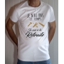 T-shirt Humour : Pas le temps, je suis à la retraite (Avec outils) - Tee-shirt blanc homme